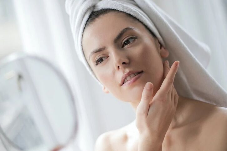 girl with beautiful skin